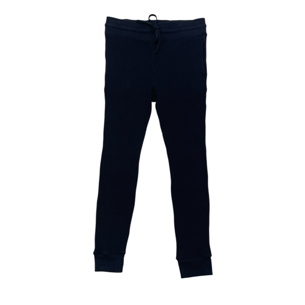 THE RANGE Jogger Pants Black Ribbed Drawstring Size Large - Picture 8 of 13